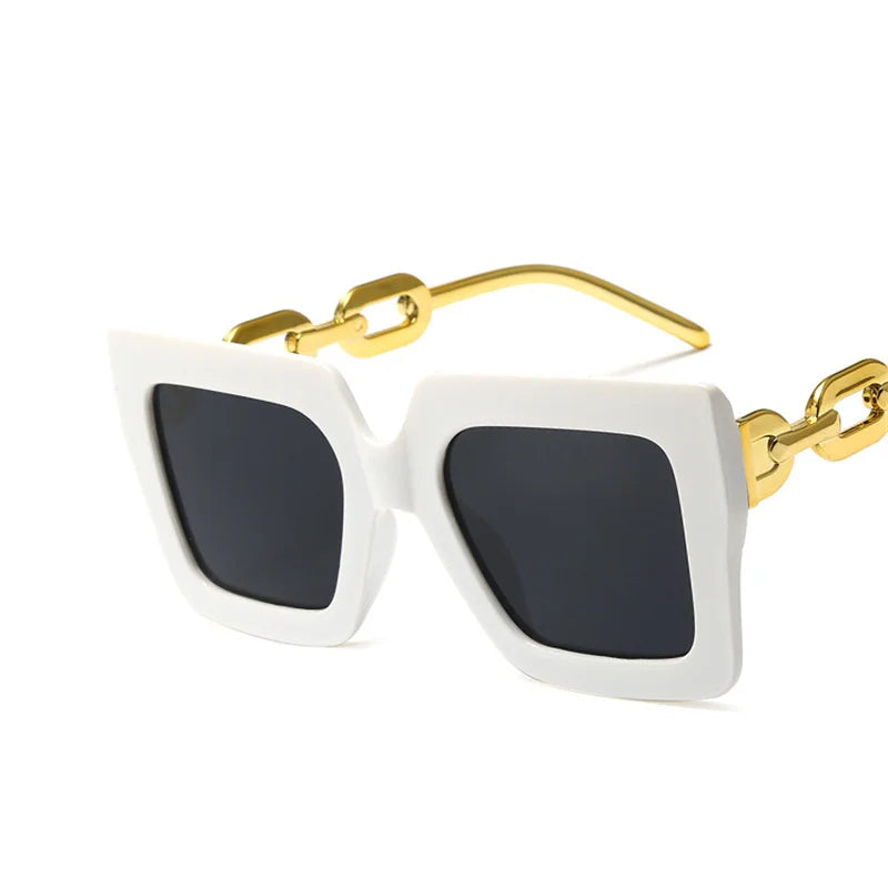 Lunettes de soleil oversize carrées – Unisexe – Plusieurs coloris