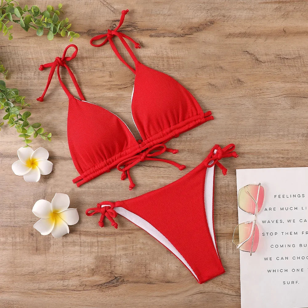 Bikini 2 Pièces – Style Brésilien -Plusieurs coloris