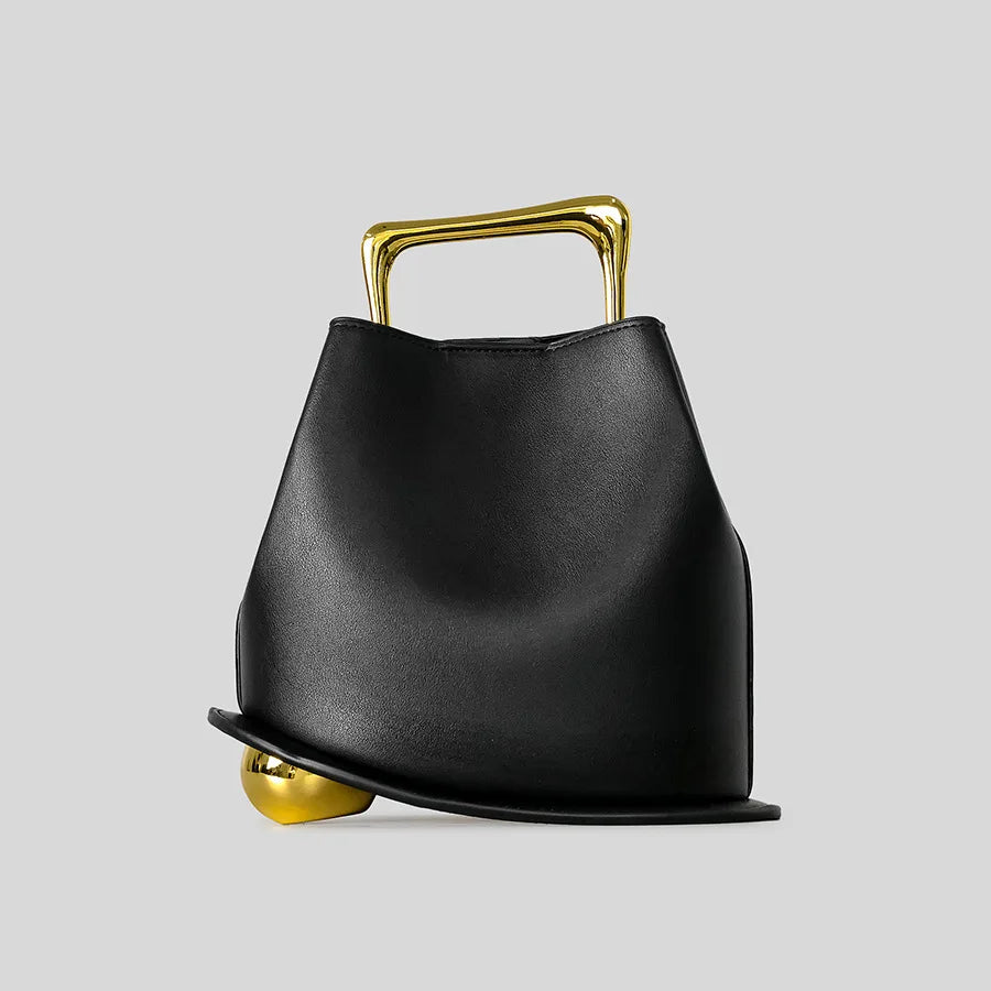 Sac seau en cuir PU – Poignée métal – Plusieurs coloris