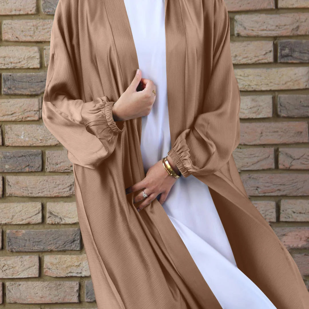 Abaya Satin Longue Élégante - 8 coloris