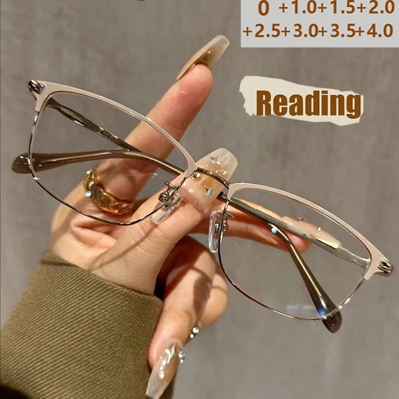 Lunettes de lecture anti-lumière bleue – Style rétro littéraire, ultra-légères