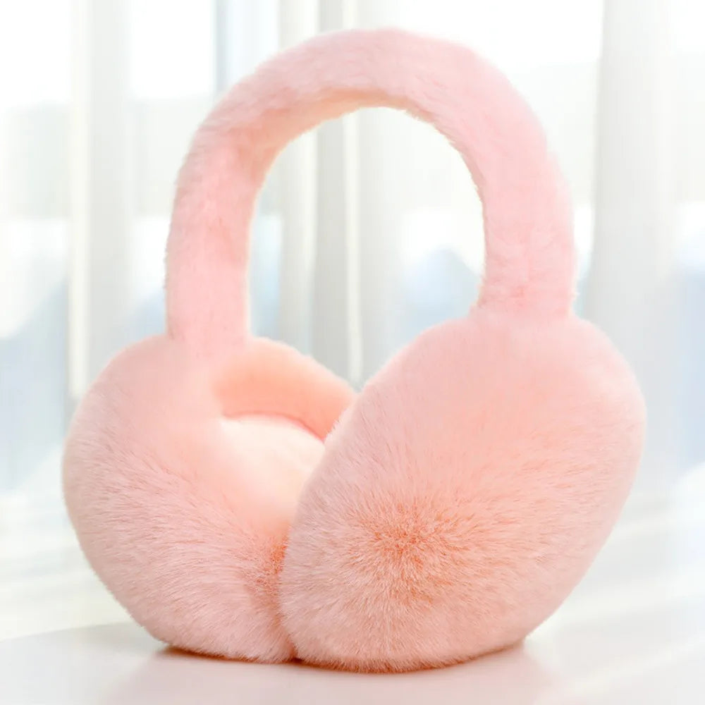 Cache-oreilles pliables unisexe – Couleur unie, épais – Plusieurs coloris