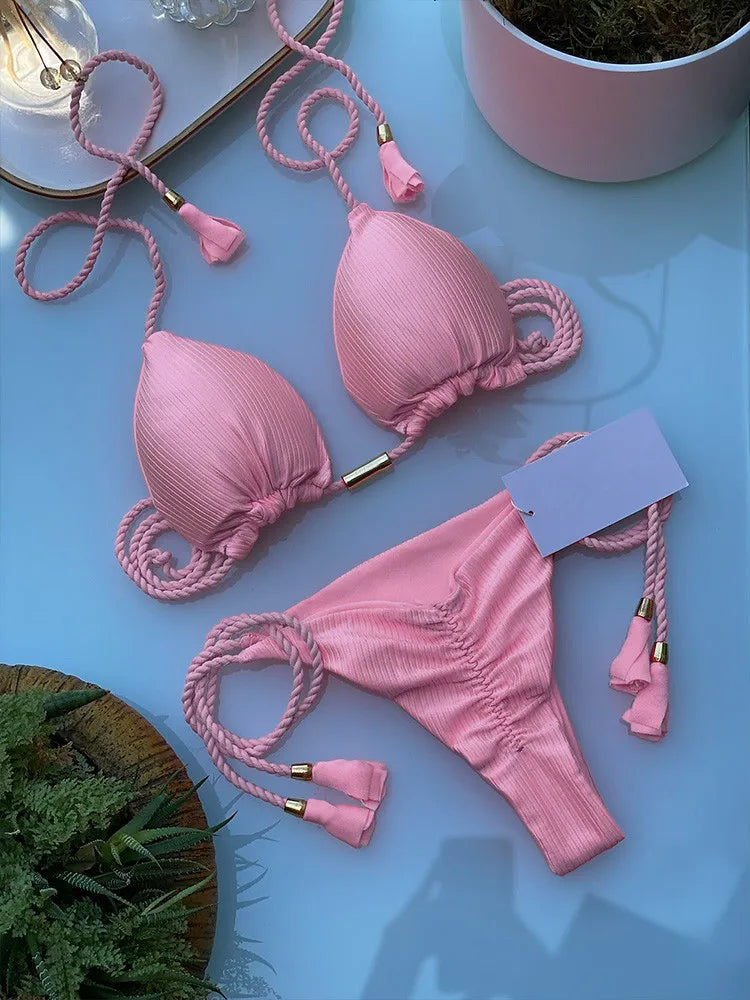 Bikini Femme & Taille Haute – 16 Coloris