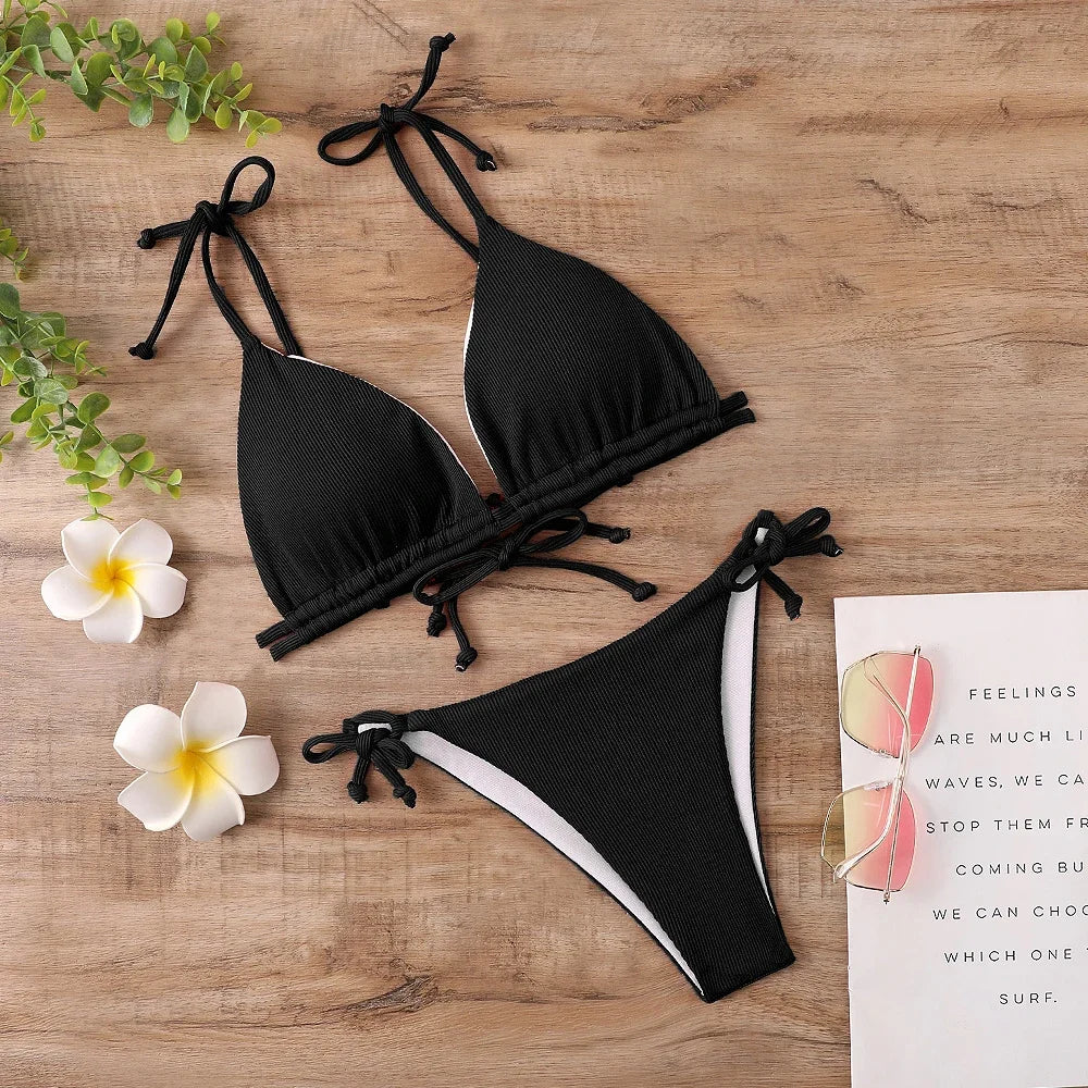 Bikini 2 Pièces – Style Brésilien -Plusieurs coloris