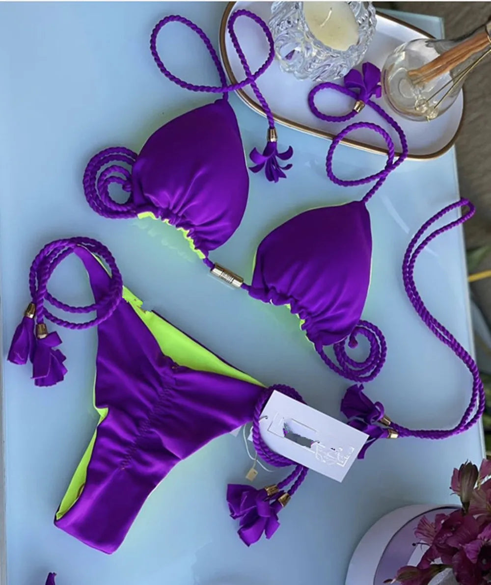 Bikini Femme & Taille Haute – 16 Coloris