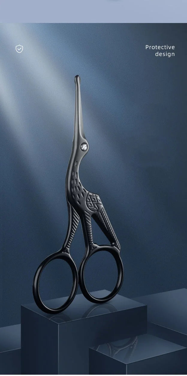 Ciseaux de Précision Visage – Sourcils, Nez, Barbe & Moustache