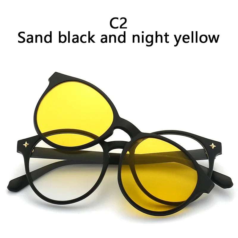 Lunettes de soleil clip magnétique polarisant 2 en 1 – Plusieurs coloris