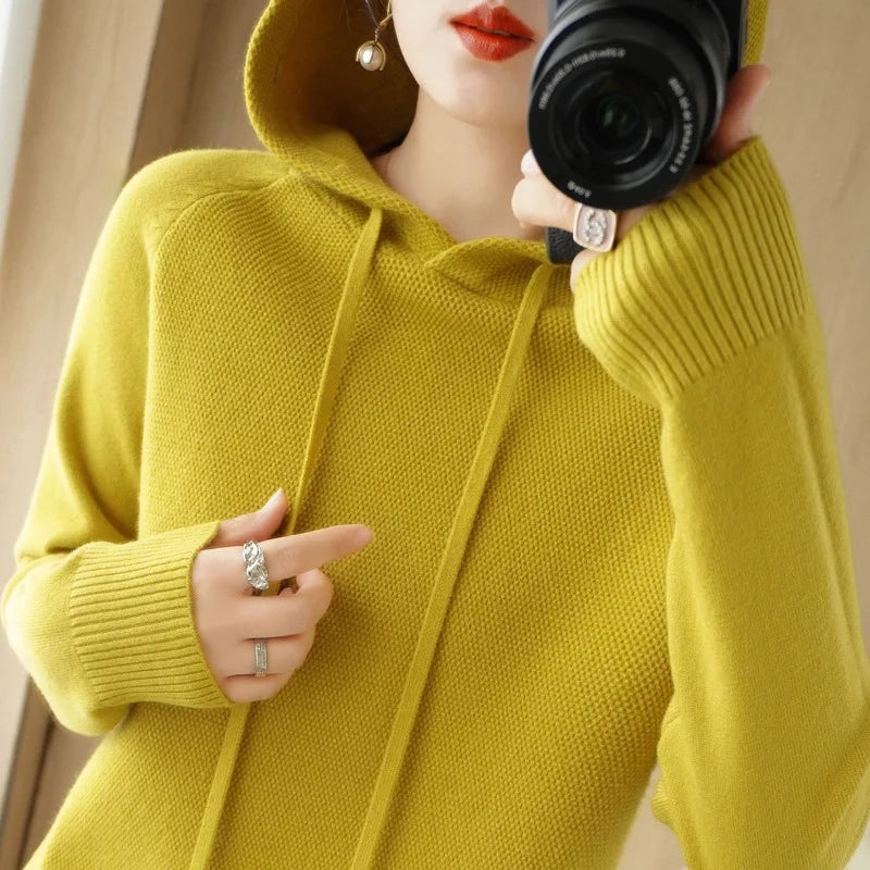 Sweat-shirt à capuche femme – pullover décontracté,  10 coloris