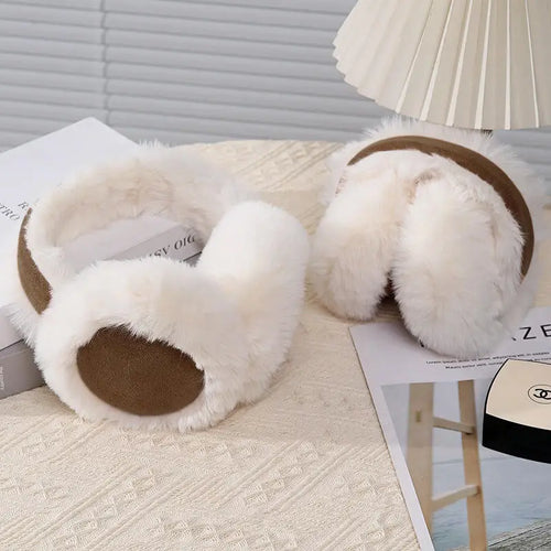 Cache-oreilles pliables  – Peluche douce – Plusieurs coloris