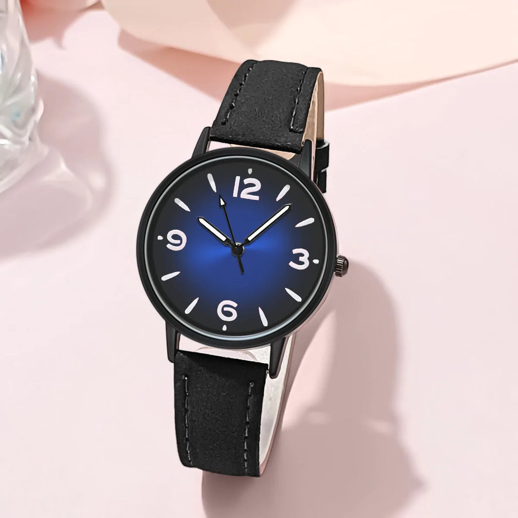 Montre femme quartz – Bracelet cuir PU – Plusieurs coloris
