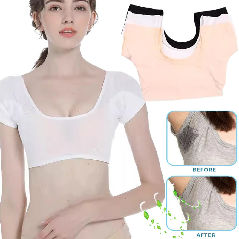 Protège-shirt anti-transpiration pour femmes - Cache-aisselles lavable pour vêtements