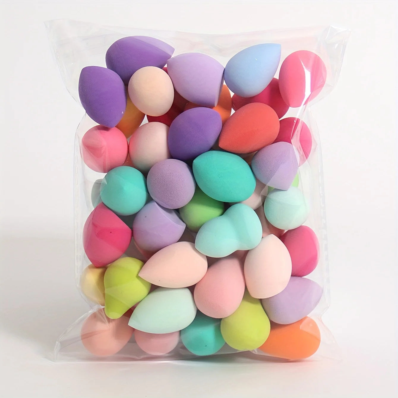 Mini Œufs Éponges de Maquillage Multicolores – Lot de 10, 20, 50 ou 100