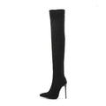 Bottes Cuissardes Femme – Talon Aiguille 12 cm & Bout Pointu