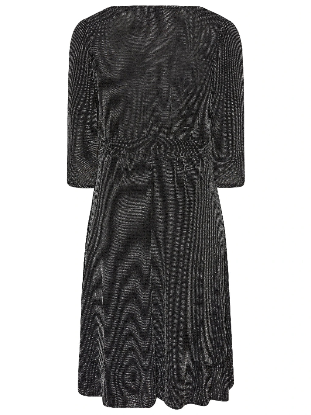 Robe élégante Grande Taille – Manches Longues & Paillettes Noires
