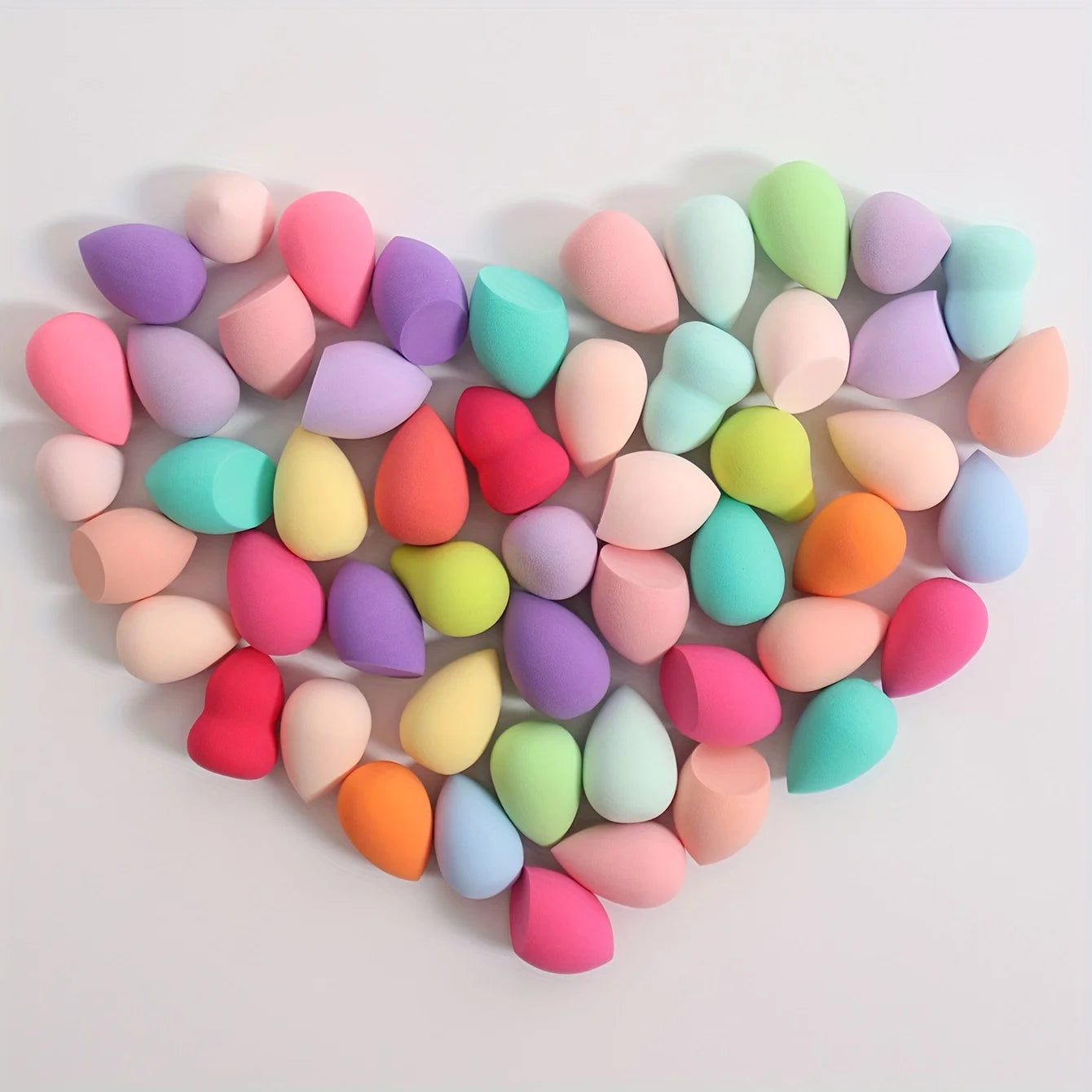 Mini Œufs Éponges de Maquillage Multicolores – Lot de 10, 20, 50 ou 100