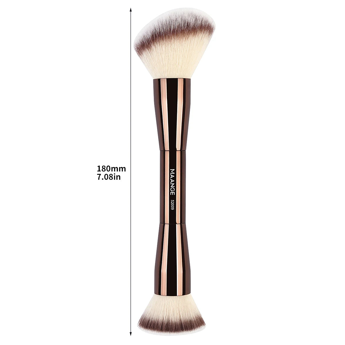 Pinceau Double Embout MAANGE – Fond de Teint, Poudre & Contouring