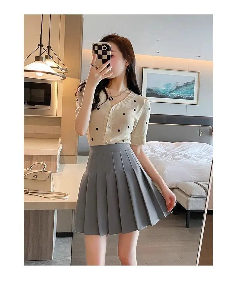 Jupe blanche à volants femme Taille haute, fermeture éclair