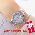 Montre femme  – Acier inoxydable, cristaux & diamants – Plusieurs coloris