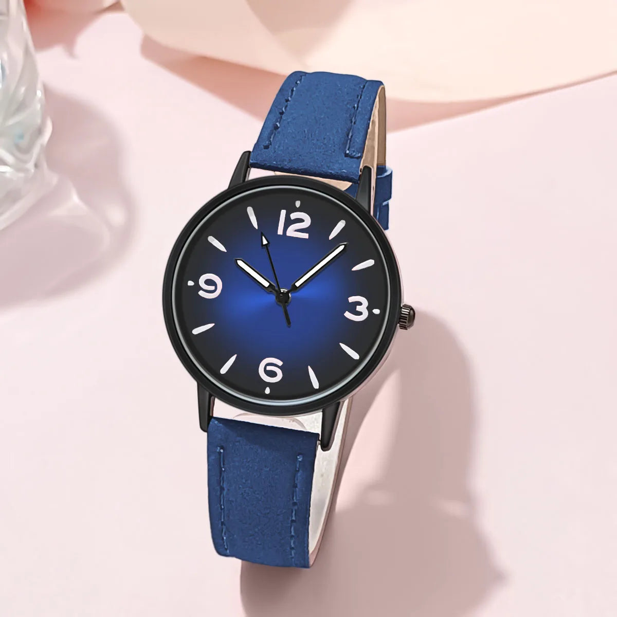 Montre femme quartz – Bracelet cuir PU – Plusieurs coloris