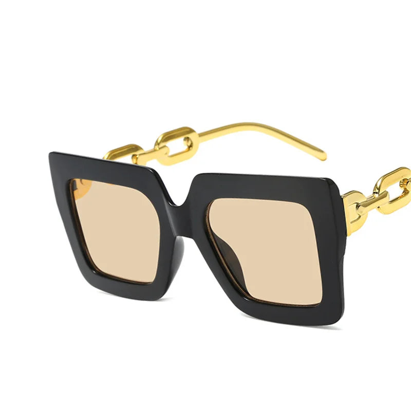 Lunettes de soleil oversize carrées – Unisexe – Plusieurs coloris