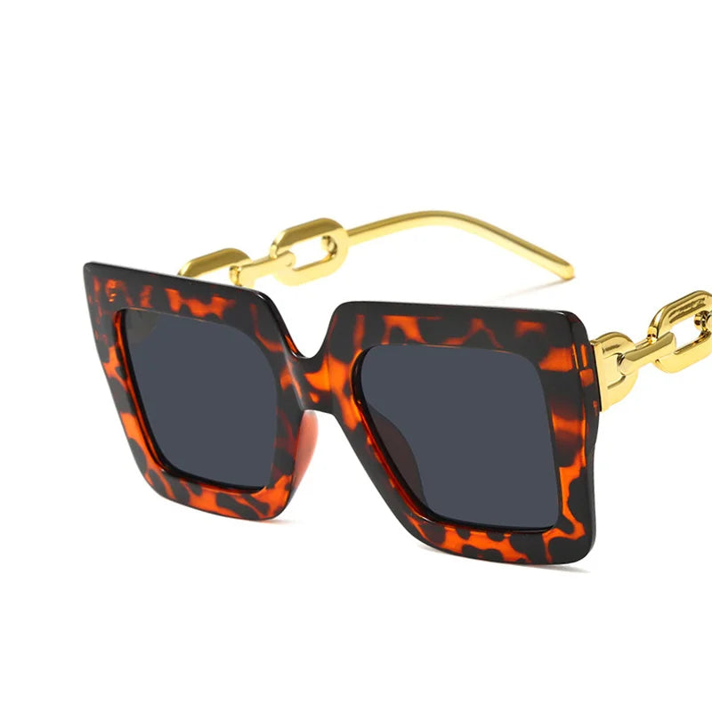 Lunettes de soleil oversize carrées – Unisexe – Plusieurs coloris