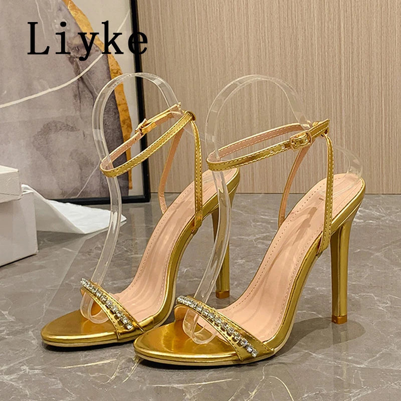 Sandales  femme – Talon aiguille 11 cm soirée & été -2 coloris