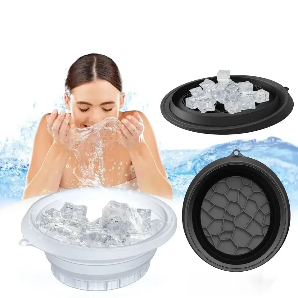 Bol Silicone bain de glace visage pliable –