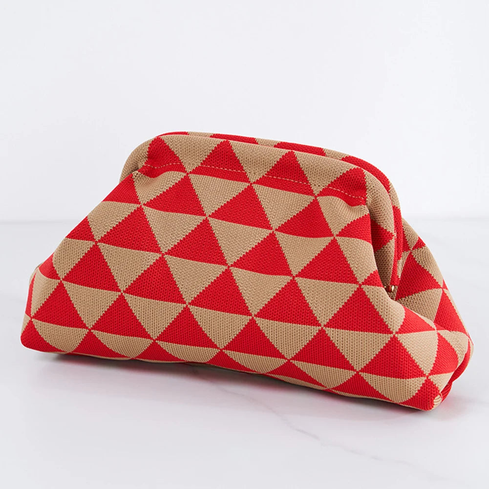 Pochette de plage en crochet – Sac été décontracté, color-block 13 coloris
