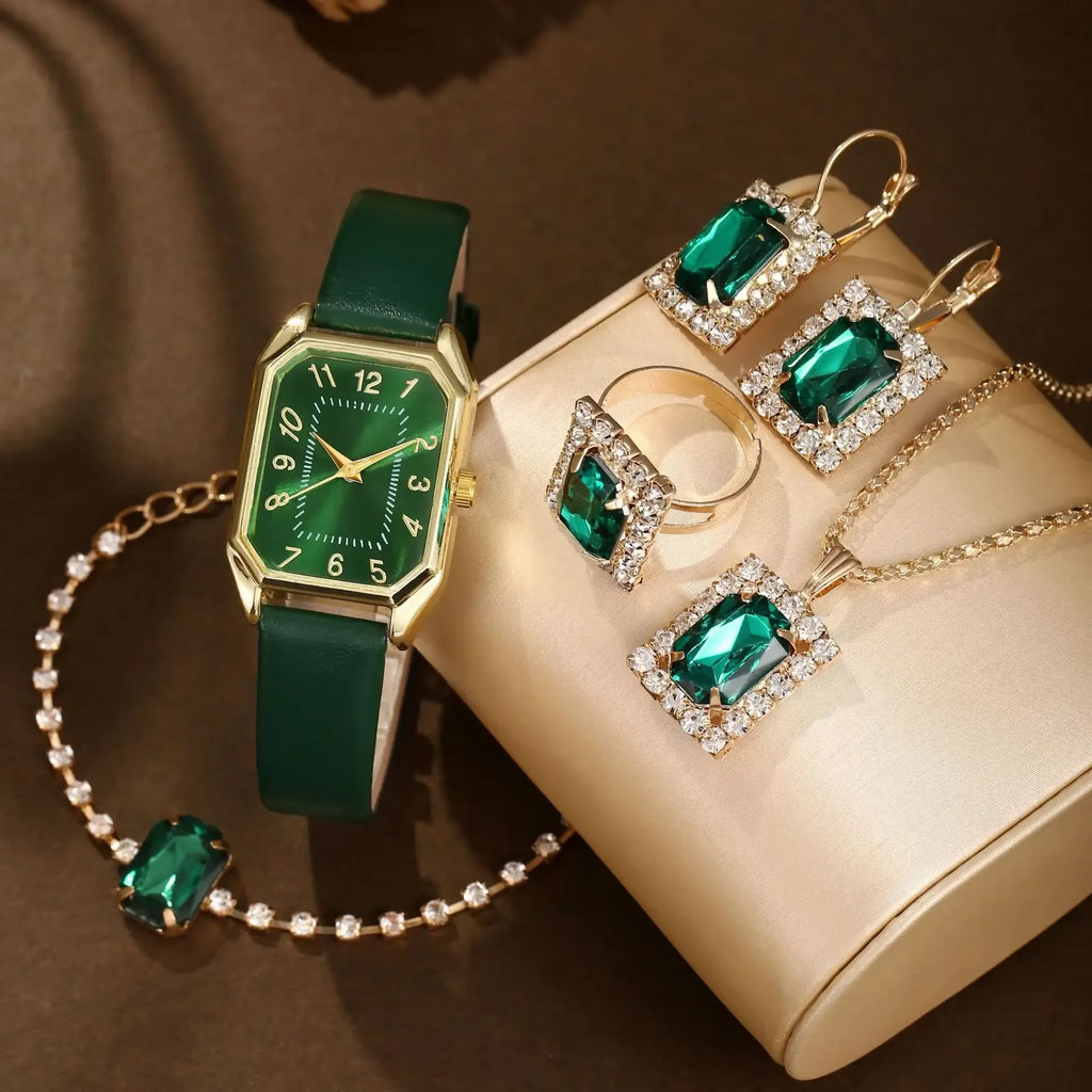 Montre femme carrée – Bracelet cuir, quartz – Plusieurs coloris