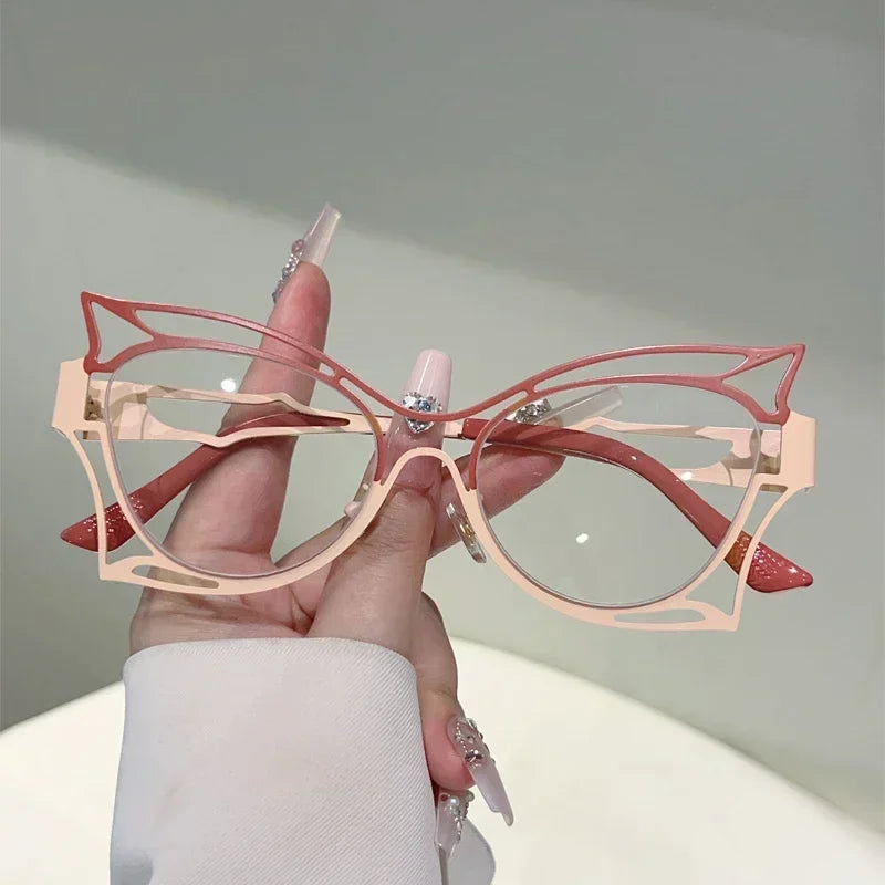 Lunettes papillon  – Anti-lumière bleue, multicolore – Plusieurs coloris