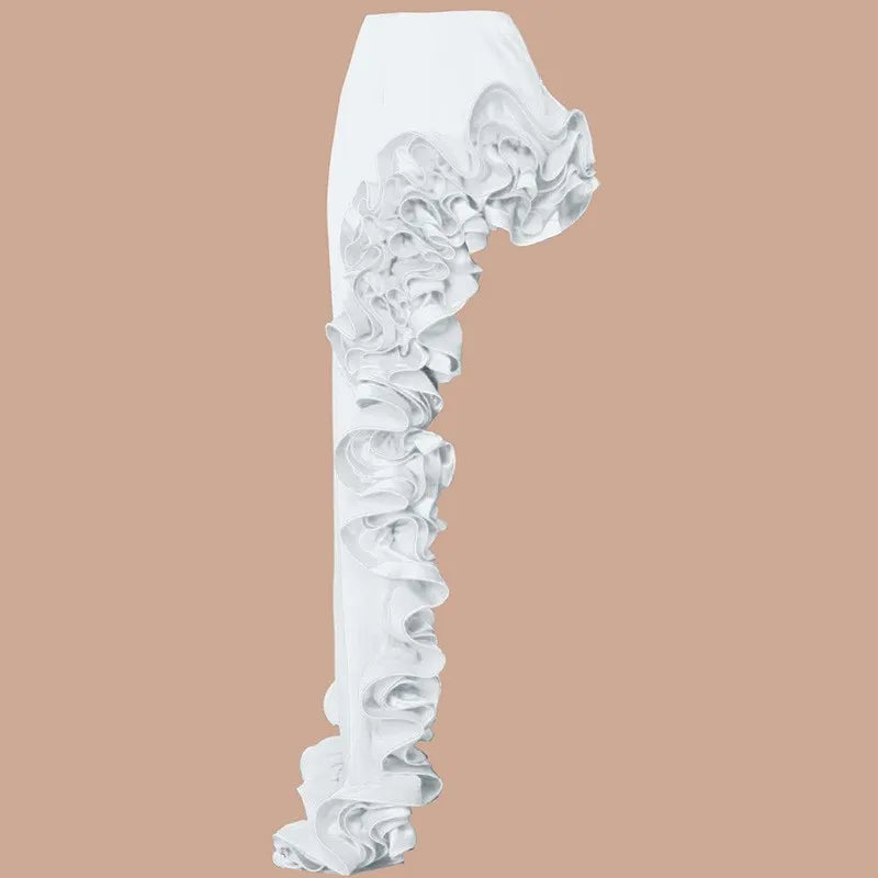 Bikini avec jupe pour femme, maillot de bain, imprimé épissure à volants, vêtements de plage, couvertures de bikini de vacances, tenues d'été, nouveau