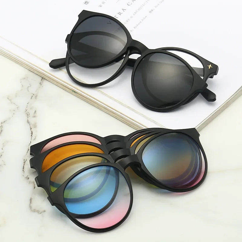 Lunettes de soleil clip magnétique polarisant 2 en 1 – Plusieurs coloris