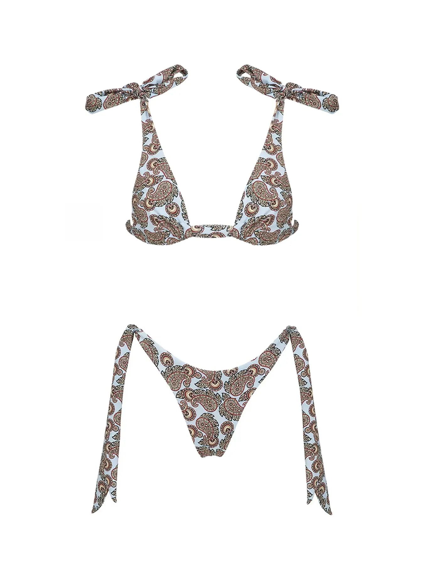 Bikini Bohème Femme  – Motif Cachemire Unique Été 2026