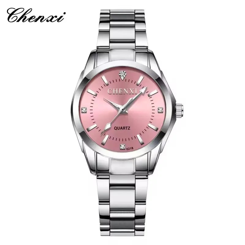 Montre femme – Quartz, acier, lumineuse – Plusieurs coloris