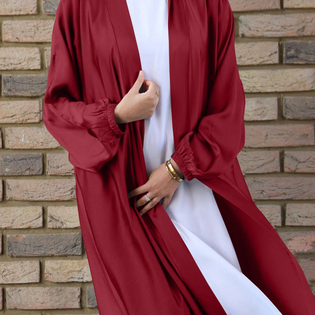 Abaya Satin Longue Élégante - 8 coloris