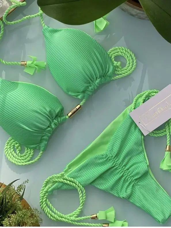 Bikini Femme & Taille Haute – 16 Coloris
