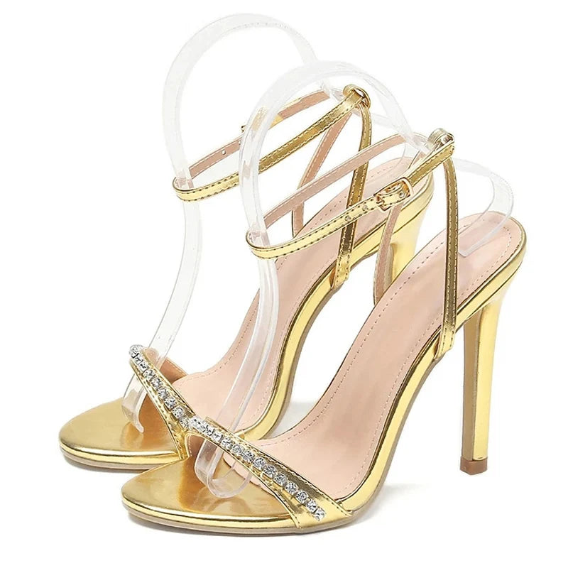 Sandales  femme – Talon aiguille 11 cm soirée & été -2 coloris