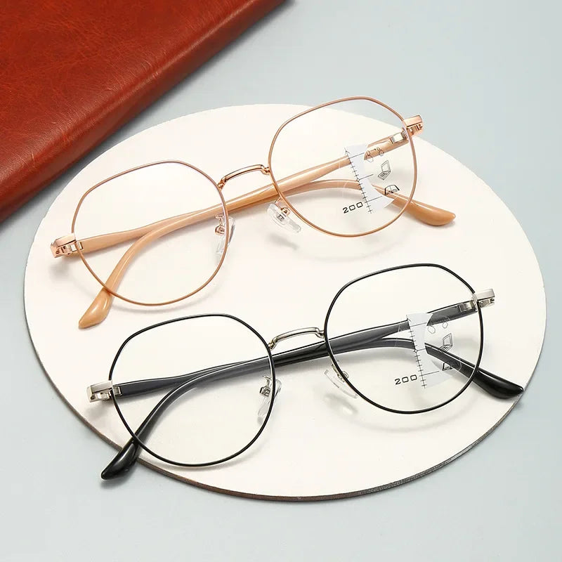 Lunettes de Lecture Progressives Femme – Anti Lumière Bleue & Multifocales