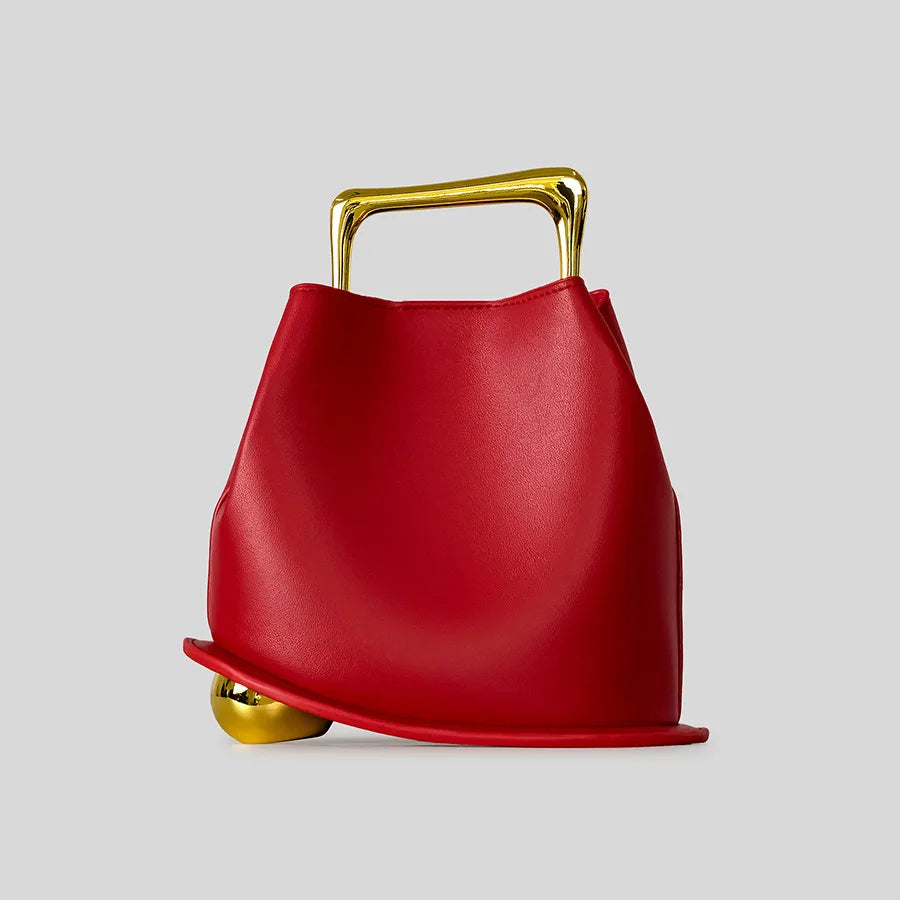 Sac seau en cuir PU – Poignée métal – Plusieurs coloris