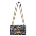 Pochette femme imprimé léopard – Cuir PU, chaîne décorative 3 coloris