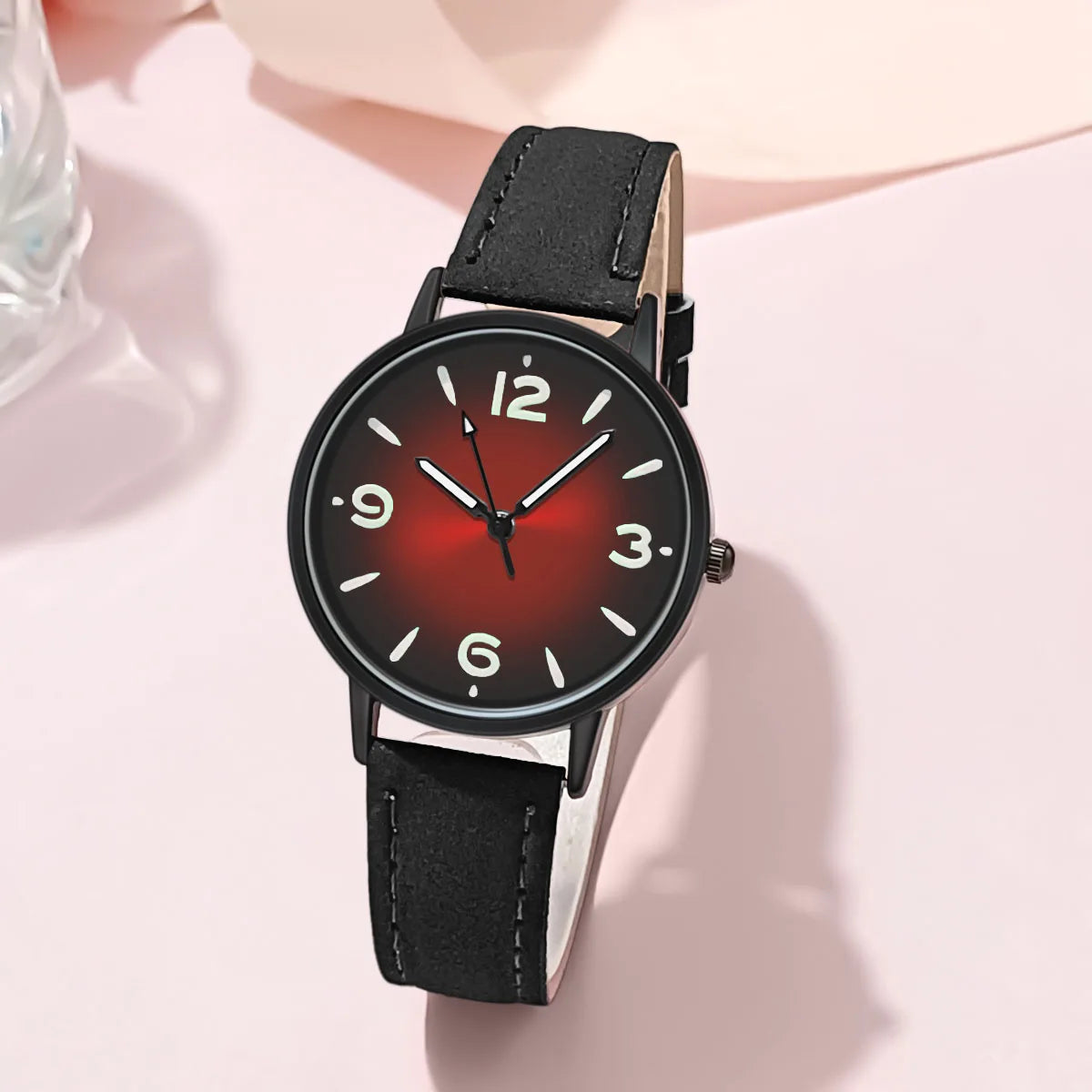 Montre femme quartz – Bracelet cuir PU – Plusieurs coloris