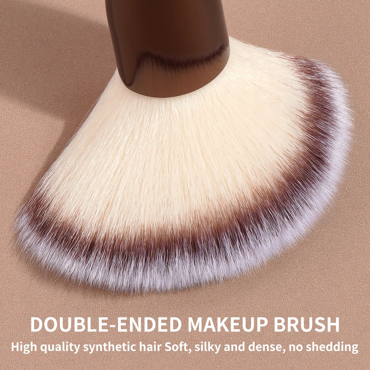 Pinceau Double Embout MAANGE – Fond de Teint, Poudre & Contouring