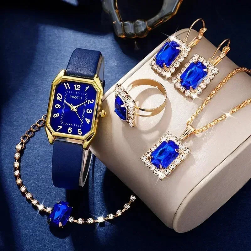 Montre femme carrée – Bracelet cuir, quartz – Plusieurs coloris