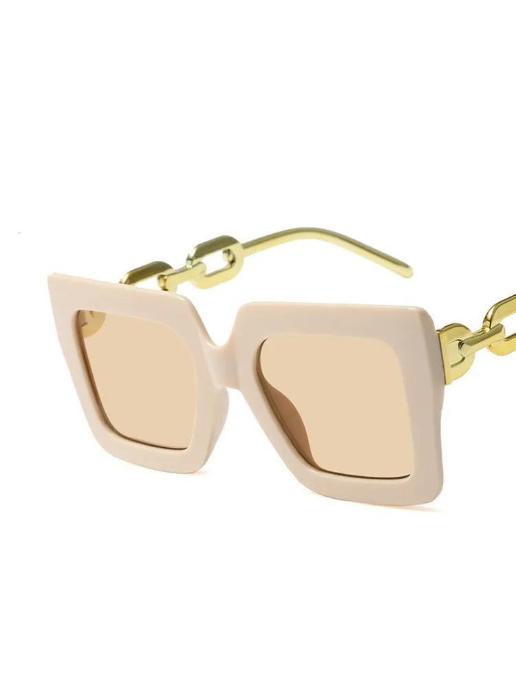 Lunettes de soleil oversize carrées – Unisexe – Plusieurs coloris