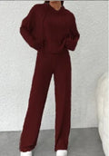 Ensemble 2 pièces sweat à capuche & pantalon taille haute – Plusieurs coloris