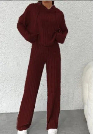 Ensemble 2 pièces sweat à capuche & pantalon taille haute – Plusieurs coloris