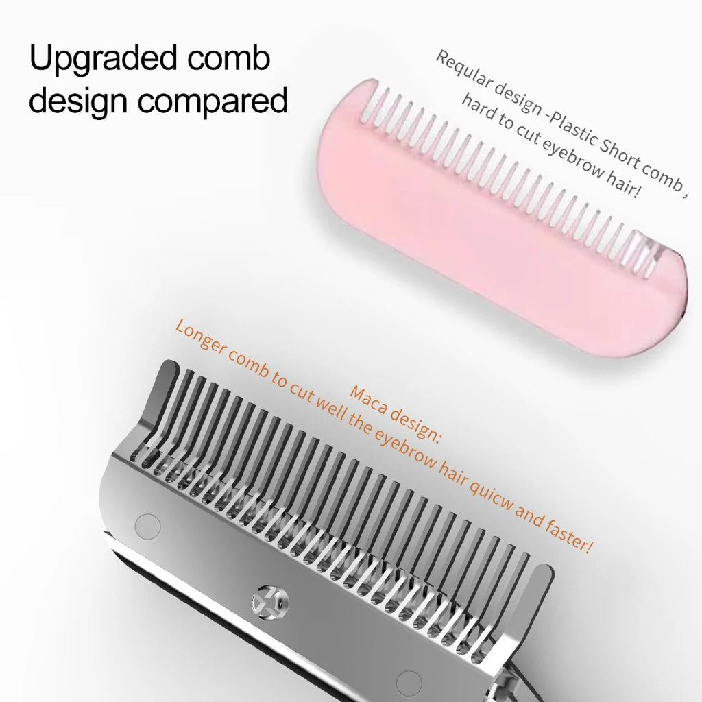 Kit Ciseaux à Sourcils en Acier Inoxydable avec Peigne – Plusieurs Coloris