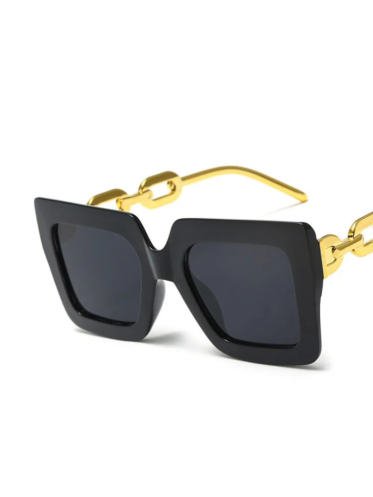 Lunettes de soleil oversize carrées – Unisexe – Plusieurs coloris