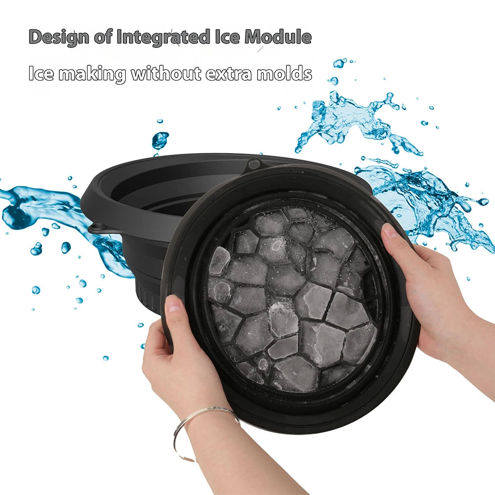 Bol Silicone bain de glace visage pliable –