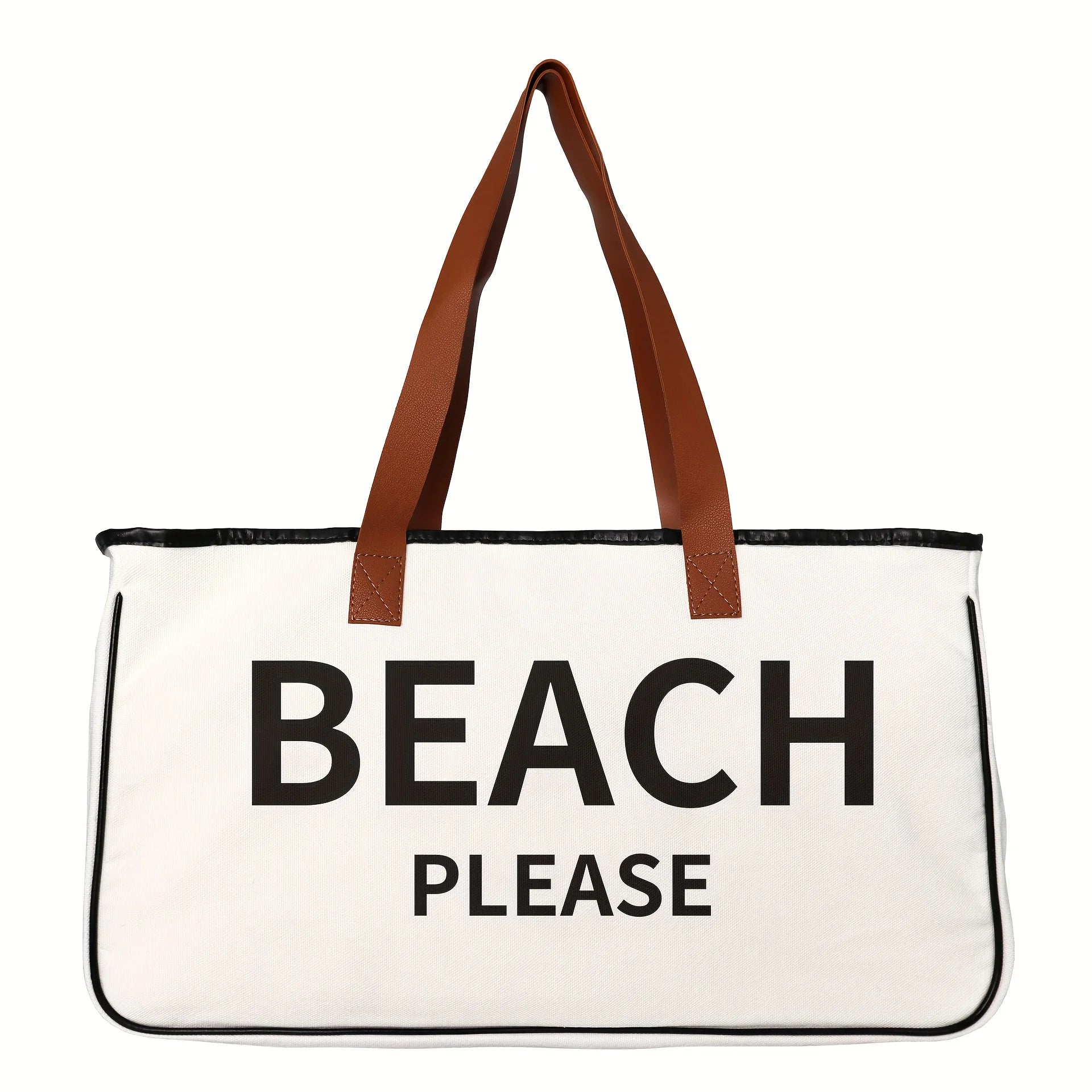 Sac fourre-tout en toile – Lettres imprimées – Plusieurs coloris